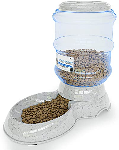 NOA Automatic Wasserspender Katzen | 3,8 l Futterautomat Katze und Hund, Automatisierter Wasserspender, Trockenfutterspender Katze Hund
