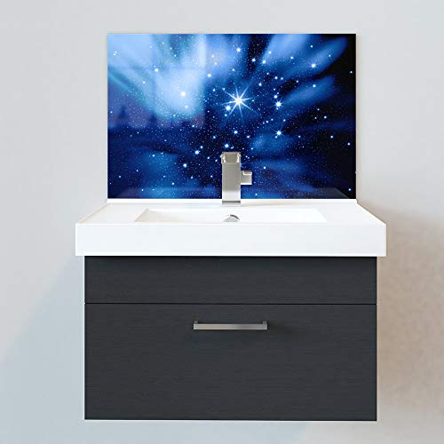 Bathroom Acrylic Splashbacks - Sink Splashbacks - by Premier Range - Deep Space in 15cm x 15cm Acrylic Sample with Glue