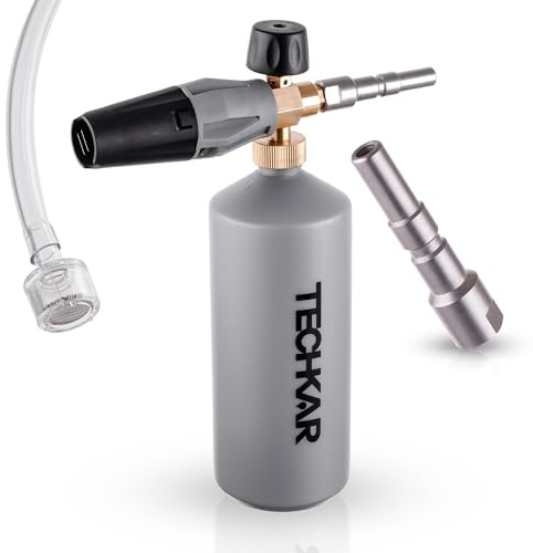 Foam PRO TECHKAR Schaumlanze Schaumkanone kompatibel mit Nilfisk Alto KEW PRO Hochdruckreiniger 1000ml 180bar