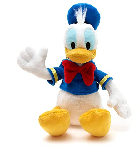 Disney Store Donald Duck Offizielles kleines Kuscheltier für Kinder, 32 cm, Kuscheltier mit Stickereien und weicher Oberfläche im typischen Matrosenanzug, geeignet ab 12 Monaten