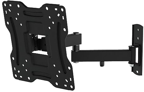AVF Multi Position TV Bracket - TV Wall Mount Suitable for TV & Monitor Screens up to 43 and 20kg - Universal VESA 100x100mm - 200x200mm, Black - AL240Q