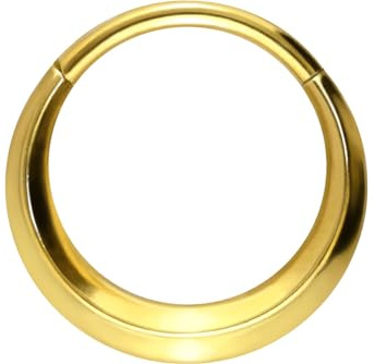 PIERCINGLINE Segmentring Clicker aus Titan - Piercing für Nase, Septum, Ohr, Helix oder Tragus
