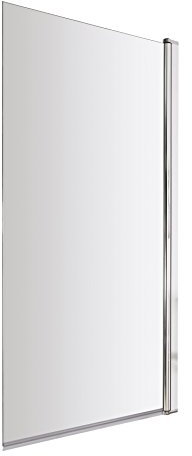 Balterley 790 x 1430mm Bath Shower Screen, Rectangular Shower Screens for Baths, 6mm Chrome Toughened Safety Bath Door Screen, 180° Pivot Reversible Door Screens for Straight Baths (Chrome)