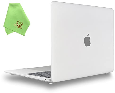 UESWILL Compatible with MacBook Air 13 inch M1 Case A2337 A2179 A1932 Release 2021 2020 2019 2018 with Retina Display Touch ID, Matte Hard Shell Case Cover, Clear