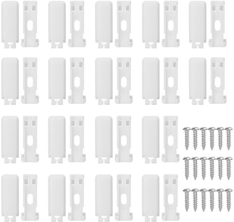 18 Stück Plissee Ersatzteile Klemmträger mit 18 Schrauben