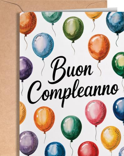 Biglietto Auguri Compleanno - Biglietto Compleanno Donna, Uomo - Per Lui, Per Lei 18, 30, 40, 50 60 anni - Biglietto Auguri Compleanno per Ragazza, Ragazzo - Buon Compleanno - EU 71