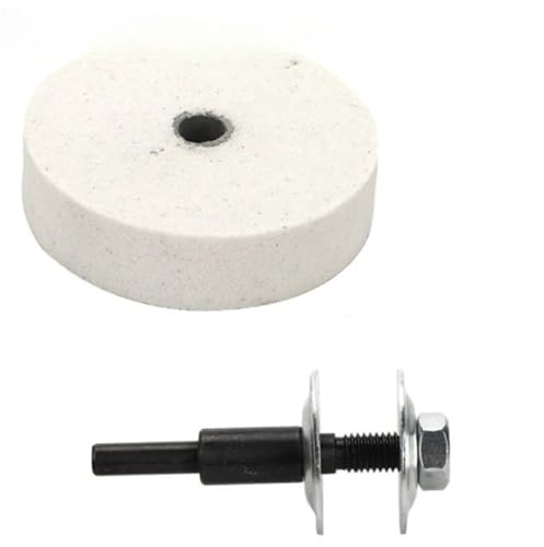 TAZYYZUU Mola abrasiva da 75 mm, Disco abrasivo for lucidatura, Pietra abrasiva, Mola abrasiva in corindone da 3 Pollici for smerigliatrice da banco in Metallo, utensile Rotante(A Set)
