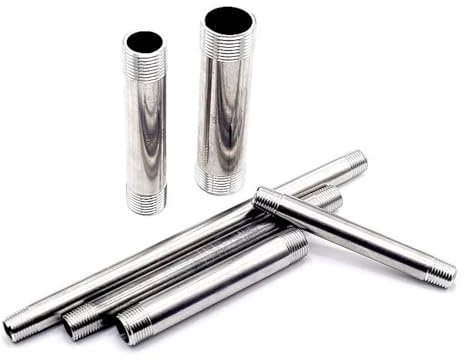 1 8 1 4 3 8 1 2 3 4 1 BSP Male Thread Long Nipple 304 Stainless Steel Pipe Fitting Connector Adapter 200mm Length Perfect for Plumbing and Industrial Applications