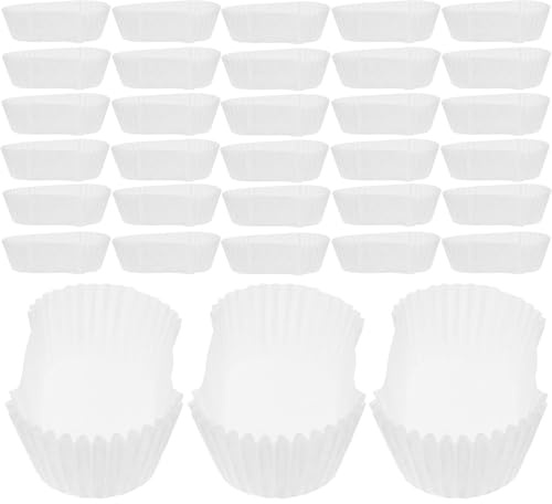 Uonlytech Pirottini di Carta Ovali per Muffin e Dolci 1000 Pezzi Antigoccia e Resistente al Grasso per Gelaterie Panetterie e Feste