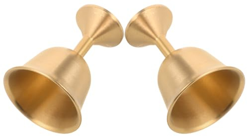 Alipis Gobelets de Communion en Laiton Lot de 2 Calices Vintage pour Banquets et Cérémonies Religieuses, Coupes à Vin pour Toasts et Occasions Spéciales