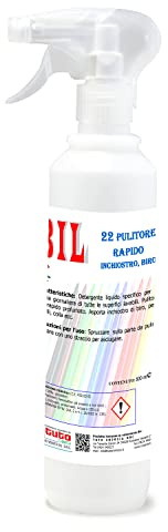 Tuto chimica BIL 22 - Detergente Pulitore Rapido Inchiostro, Biro e Molto Altro, 500ML Profumato Senza Risciacquo e Senza Aloni