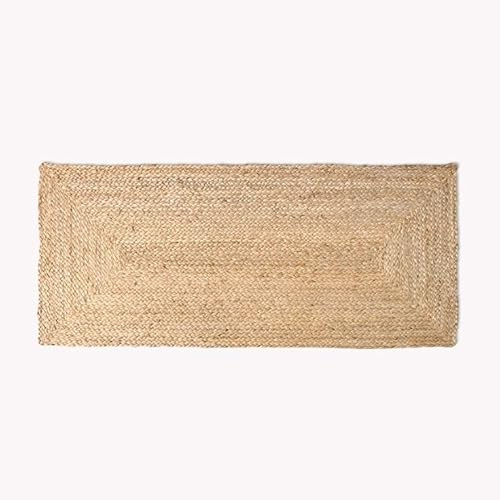 Eco Friendly Plain Natural Braided Jute Handmade 100% Jute Fair Trade Reversible Washable Rug | Rug | Rugs | Hallway Runner | Runner Rugs For Hallway | Door Matts Indoor | Washable Rug | 60 X 90Cm