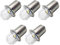 Ruiandsion Upgrade LED Taschenlampen P13.5S Sockel Weiß LED Lampen 3V Ersatz für Scheinwerfer Taschenlampen-Taschenlampen, unpolar (5er Pack)