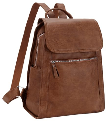 MayBlosom Rucksack Damen Klein, Elegant Kunstleder Reisetasche Wasserdicht Cityrucksack für Arbeit Schule Freizeit Reisen