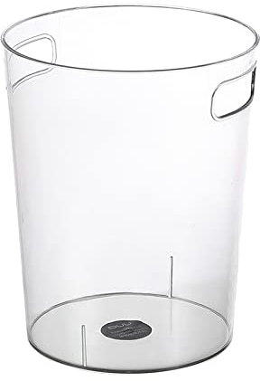 Mini Poubelle Poubelle De Table Corbeille Papier Nordique Transparent Ménage Grande Capacité Poubelle Bureau Créatif Minimaliste Salon Corbeille À Papier Net Rouge Seau De Stockage Portable,透明色Φ19*22
