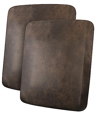 ANARACHON Leather Look Couch Cushion Covers Sofa Seat Slipcovers Sets Couches Furniture Protector for Sectional Armchair Loveseat Pets Kids Stretch Spandex Fabric (2 Cushion Sofa, Brown)