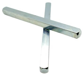 7mm Solid Steel Spindle Bar for Door UPVC Windows Size from 50mm-150mm (Pack of 1) (7mm X 90mm)
