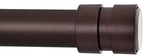 BRIOFOX Tension Curtain Rod Adjustable 32 to 78 inch - Spring Tension Shower Curtain Rod for Window or Bathroom No Drilling Non Slip, Matte Bronze
