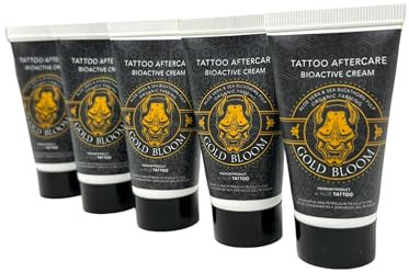 INKgrafiX® TATTOO Premium Aftercare Gold Bloom - 5x 30g - INKgrafiX® Deutschland - PROFI STUDIO - IG69849 - vegan - Creme Salbe Care Skincare