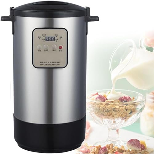 Máquina de fermentación automática, yogurtera eléctrica de control inteligente, fermentador multifuncional de vinagre de frutas, masa de vino de arroz con interior de acero inoxidable, función