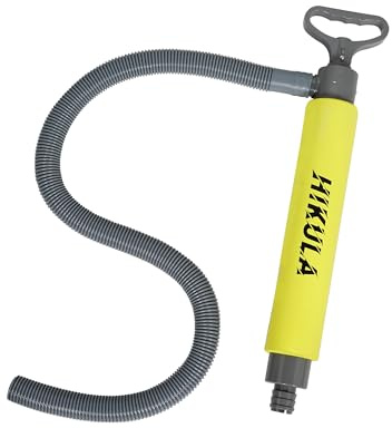 Manual Bilge Pump for Boats Kayak Canoe - Portable Siphon Pump, Kayak Bailer with Reversible Hose,Yellow,19Inch