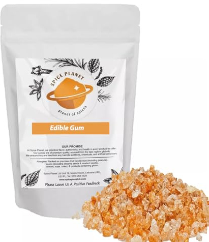 50g | Gond | Goond Edible Gum Pieces Tragacanth by Spice Planet® (50 Grams)