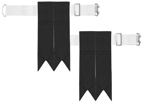Kilt Emporium Kilt Réglable Clignotant pour Homme - Boucle Lourde, Plain & Tartan, Noir, L, Noir, L