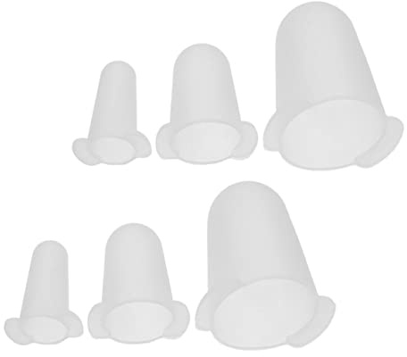 WOONEKY 6piezas Fundas Protectoras De Silicona Flexibles para Boquillas De Decoración De Pasteles De Tapas De Boquilla para Uso Hornos y Repostería