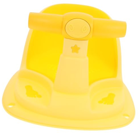 Babybadewannensitz für Babys, Ergonomisch, Gelb, aus Pp und Tpe | Vielseitiges Design, Weiche Oberfläche, Stabile Konstruktion, für Verschiedene Badesituationen