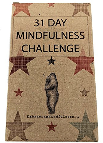31 Day Mindfulness Challenge Cards - Take One a Day for a Month of Mindfulness - Great Stocking Filler or Secret Santa Gift