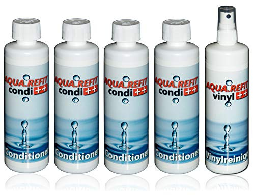 4x250 ml Wasserbett Konditionierer Conditioner + 1 Reiniger Vinylreiniger 250 ml Aqua Refit Set