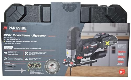 PARKSIDE Performance PSSPA 20-Li Scie sauteuse sans fil avec batterie Parkside X20V Team 2 Ah et chargeur