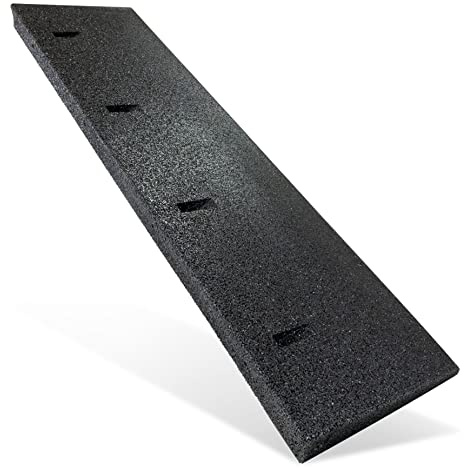 HASKYY Rampa de Goma Negra para bordillos I Ancho: 100 cm I Altura: 45 mm I Rampa Cuña de Goma Rampa para Silla de Ruedas Ascenso Cuña Ascenso para Puerta de Coche