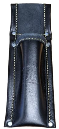 PTI Leather Spirit Level Holder Pouch Pocket Premium Black Scaffolding Tool Belt, Holster