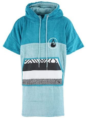 WAVE HAWAII Poncho Air Surfponcho 60% Viskose aus Bambus und 40% Baumwolle für Körpergrößen von 160-190 cm Umkleidehilfe für Schwimmen Strand Surfen Duschponcho für Damen Herren Erwachsene