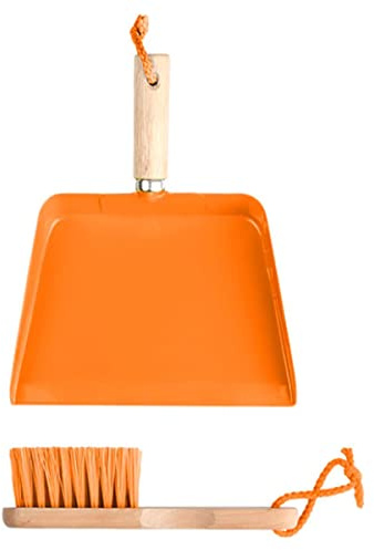 Esschert Design Kinderhandfeger & Kehrblech Orange - FSC® Holz & Metall