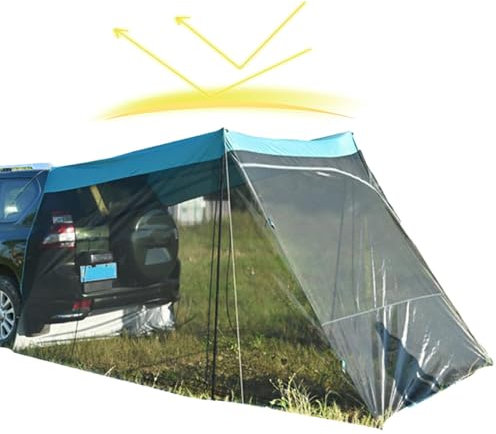 SUV-Heckklappenzelt,Heckklappenzelt für SUV - Auto-Markise, Netz, Heckklappenzelt - UV-Schutz, winddichtes Autodach, Campingzelt für SUV-Autos, Schrägheck, Limousine, Outdoor-Reisen