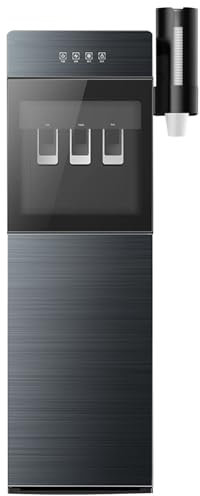 Water Cooler For Home Office - 3 In 1 Bottom Loading Dispenser, With Cup Holder - Hot & Cold Water, For Coffee, Tea, Bar, Dorm - Easy Access & Efficient Cooling