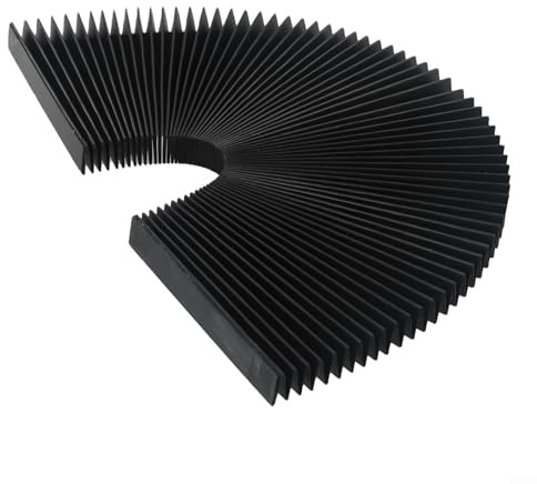 Soffietto a fisarmonica industriale flessibile per guida di macchine utensili CNC, protezione antipolvere da 1,5 m, lunghezza estensibile (130 mm)