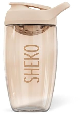 Sheko Balance Shaker – 550ml Premium Eiweiß Shaker - Auslaufsicher & 100% BPA frei - Protein Shaker für Abnehmen Shakes & Protein Shake