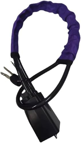 LMYSLCDW Serratura del Volante Twin Bar per Crown 2015-2018, Serratura del Volante dell'automobile Antifurto della Serratura dell'automobile Lunghezza Regolabile,Purple
