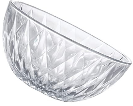 FUNOMOCYA Verre Cristal Transparent Saladier Verre Bol à Fruits Créatif pour Service