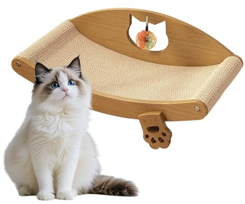 Erconsso Kratzbrett Für Katzen - Erhöhter Kratz- Und Ruheplatz Mit Schlaffunktion | Sisal Kratzmöbel Zum Spielen Schutz Für Möbel Sofa Boden Indoor