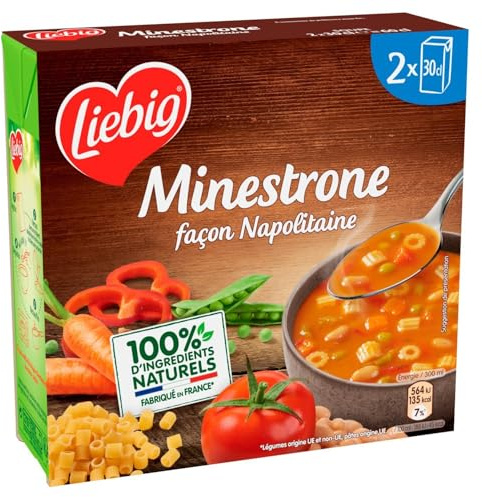 LIEBIG – Soupe Façon Napolitaine, Saveur Authentique et Réconfortante, Format 2x30cL - Le Lot De 4