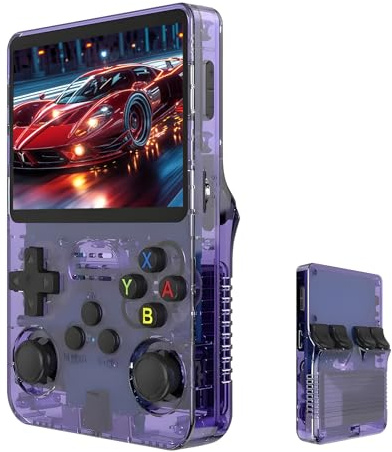 Kiyicjk R36S Retro Handheld Game Console – 21,000+ Pre-Loaded Classic Games, 3.5 IPS Display, 64GB, Open-Source Linux OS, 3500mAh Battery, Portable Pocket Video Player for Adults & Teens