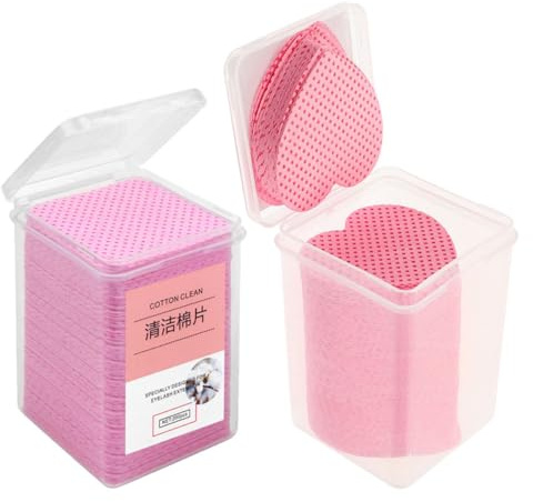 GANAZONO Lot de 400 Lingettes en Coton Super Absorbantes pour Ongles, Non Pelucheuses, Pratiques Nettoyage à Domicile Voyage