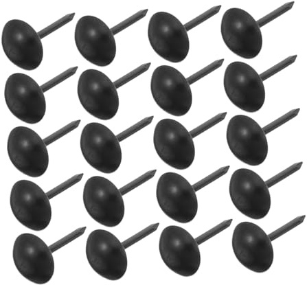 AUTSUPPL 100 Pièces Clous Décoratifs Vintage pour Meubles Noirs Clous Tapissier Polyvalents pour Décoration Portes et Canapés Fixation Murale Facile