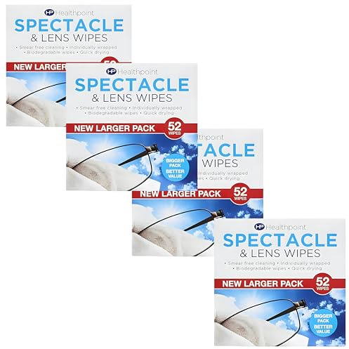 Individually Wrapped Lens Wipes – 208 Pack Glasses & Camera Lens Cleaner Wipes – Fast Drying, Streak-Free, No Scratch Cleaning for Eyeglasses, Screens, Phones & Optical Lenses