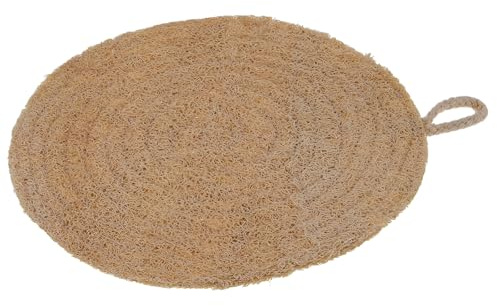 HOODANCOS Runde Dampfgarmatte aus Luffaschwamm Wiederverwendbare Antihaft Dampfgarereinlage Ø 20cm Hitzebeständig Luftdurchlässig Küchenzubehör für Dampfgarer und Haushaltsdämpfer