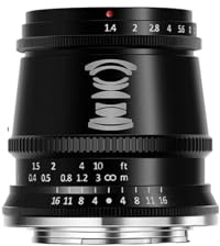 Lente de 17 mm F1.4 APS-C MF, Compatible con Sony E | Fotografía de retratos, montura X, montura M, compatible con M43(35mm F1.4,BLACK_RF)